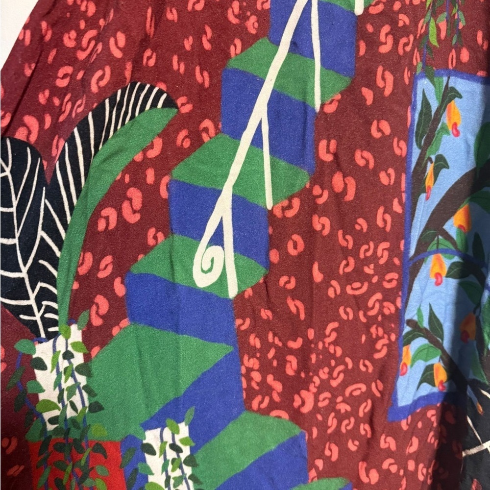 FARM Rio Jungle Scene Halter Maxi Dress – Size P (Small) - Picture 7 of 10